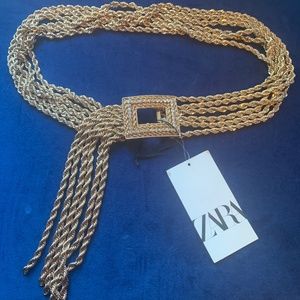 NWT Zara Rope Chain Belt Sz. 32
